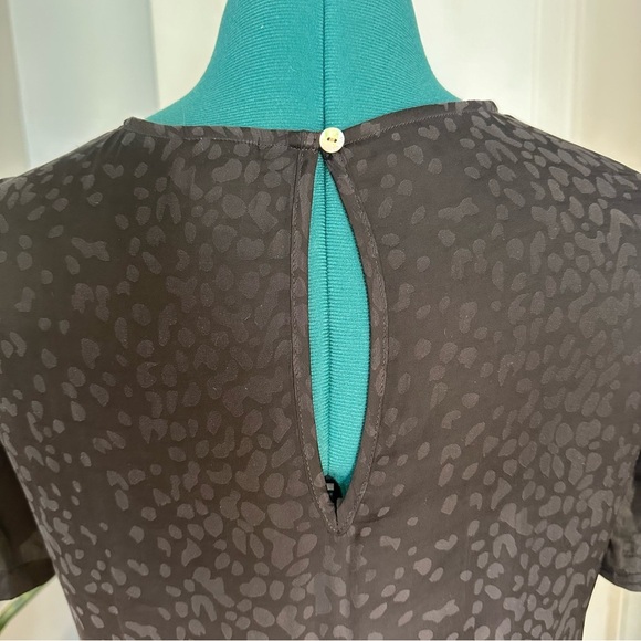 Black Leopard Print Top A New Day small - Picture 9 of 11